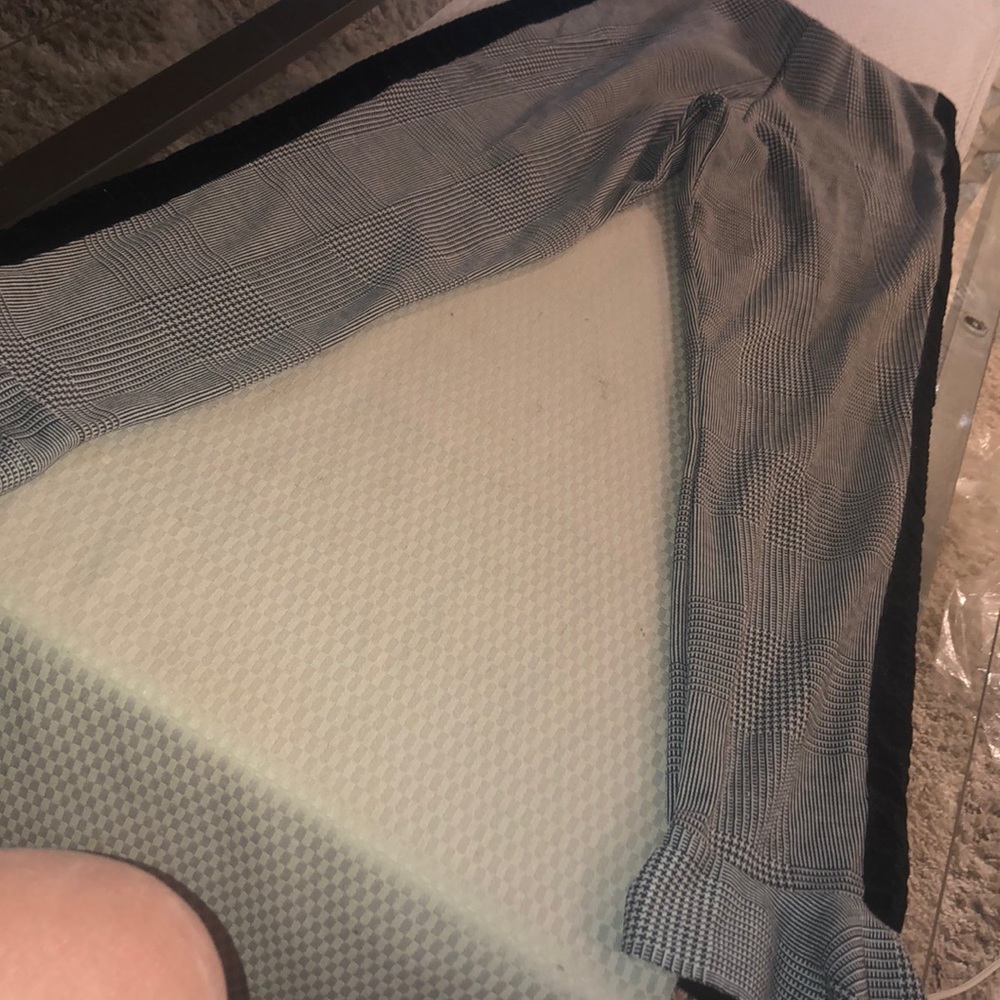 ASOS grey pants with ruffle bottom